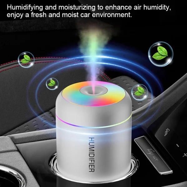 180ML Mini Air Humidifier USB Aroma Diffuser Essential Oil Purifier Mist Maker Colorful Lights humidificador For Home Car Office - Image 2