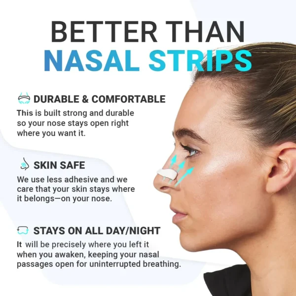 Sport Nasal Dilator Sleep Nasal Breathing Dilators Starter Kit Nose Breathe Strips Magnetic Nasal Strips Reduce Snoring - Image 6