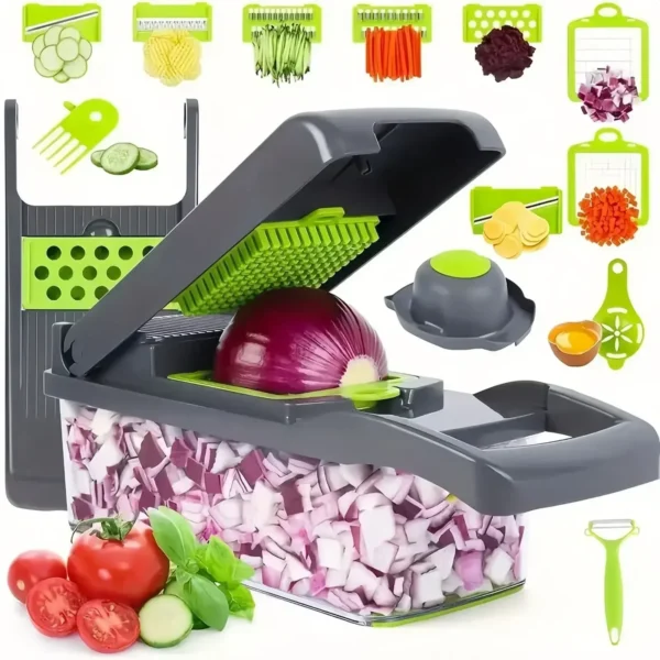 14/16 in 1 Multifunctional Vegetable Chopper Handle Food Grate Food Chopper Vegetable Slicer Dicer Cut Kitchen Items cocina - Image 7