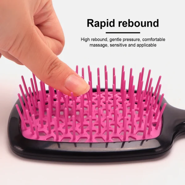 Air Cushion Comb Tangled Hair Comb Hair Brush Massage Anti-static Hollow Out Wet Curly Hair Brushes Barber Styling Tool - Image 3