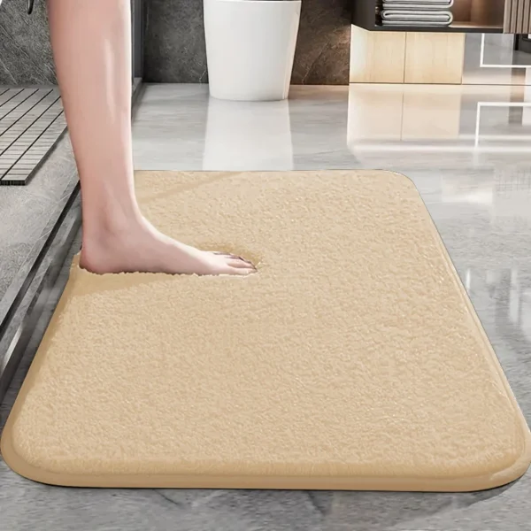 Thickened bathroom absorbent floor mats super soft shower room non-slip foot mats bathtub mats dirt-resistant toilet mats - Image 9