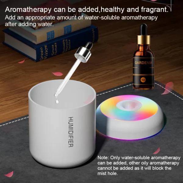 180ML Mini Air Humidifier USB Aroma Diffuser Essential Oil Purifier Mist Maker Colorful Lights humidificador For Home Car Office - Image 6