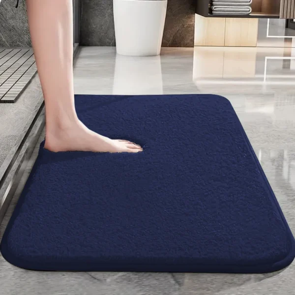 Thickened bathroom absorbent floor mats super soft shower room non-slip foot mats bathtub mats dirt-resistant toilet mats - Image 8