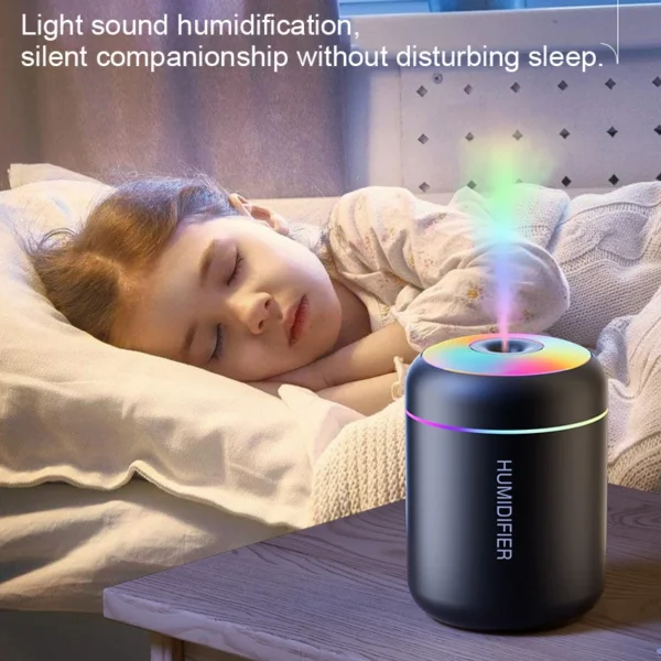 180ML Mini Air Humidifier USB Aroma Diffuser Essential Oil Purifier Mist Maker Colorful Lights humidificador For Home Car Office - Image 3