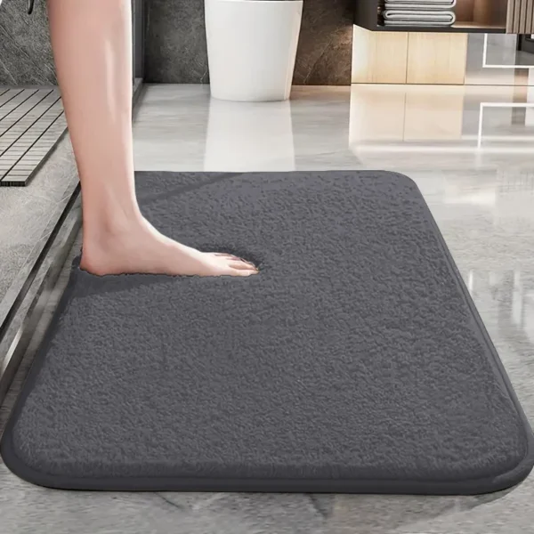 Thickened bathroom absorbent floor mats super soft shower room non-slip foot mats bathtub mats dirt-resistant toilet mats - Image 7