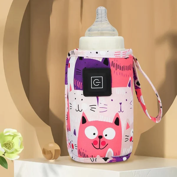 USB Milk Water Warmer, Travel Stroller Insulated Bag, Nursing Bottle Heater, Portable Bottle Feeding Warmer ,Christmas, Hallowee - Image 2